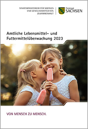 Titelbild der Broschüre "Amtliche Lebensmittel- und Futtermittelüberwachung 2023"